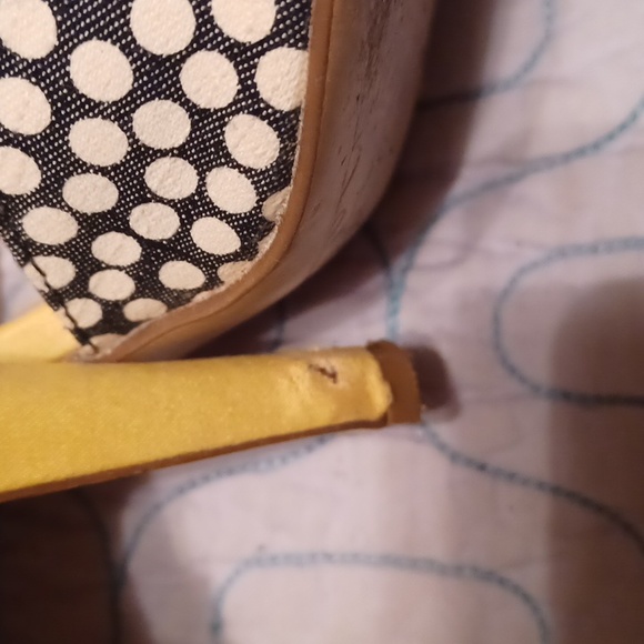 Unisa, high heel sandals, Sz 10, blue/white polka dot & blue/white stripes strap - Picture 7 of 7